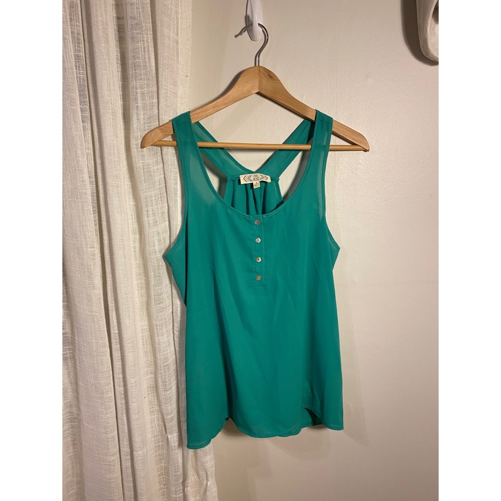 Sheer Green Summer Tank